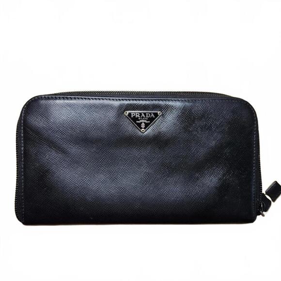 Prada Black Saffiano Leather Wallet - Picture 1 of 5